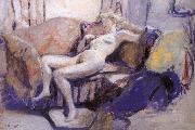 Edouard Vuillard Sofa of nude women oil painting on canvas